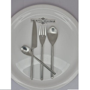 Ensemble de couverts de luxe en acier inoxydable de marque, 4 pièces, couverts haut de gamme, polissage miroir durable, passe au lave-vaisselle, écoresponsable - Product Image 3