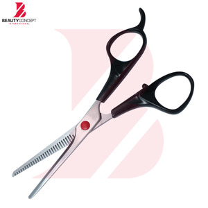Tijeras de Entresacar Clásicas con Mango de Plástico Negro de 6 Pulgadas, Tijeras Profesionales para Peluquería con Cuchilla Dentada - Product Image 5