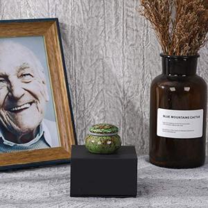 Superior Aluminum <b>Keepsake</b> <b>Memorial</b> Cremation Urn Ash Holder Crafted With Stylish Decorative Texture And Secure Closure - Product Image 6