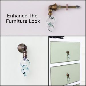 Bulk Artistic Glass Drop <b>Drawer</b> <b>Knobs</b> Vintage Hanging Style Cabinet <b>Pulls</b> Multicolor Decorative Furniture <b>Knobs</b> <b>and</b> <b>Pulls</b> - Product Image 4