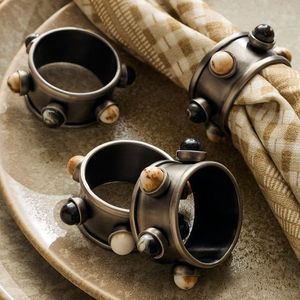 Reliable Manufacturer Modern Aluminum Napkin Ring For Restaurant Hotel And Fine Dining <b>Table</b> Accessories - Product Image 3