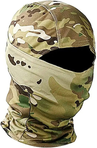 Balaclava camouflage universelle, taille unique, respirante, imperméable, masque facial d'extérieur, adulte unisexe, 100% polyester - Product Image 6