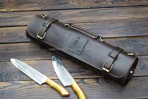 Étui de protection anti-odeur en cuir véritable pour couteaux de chef, boîte de rangement pour couteaux de cuisine, organiseur professionnel d'outils culinaires pour la cuisine - Product Image 3