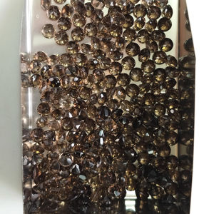 Cuarzo Ahumado Natural de 4MM, Corte Brillante Redondo, Gema Suelta de la Mejor Calidad para la Fabricación de Joyas - Product Image 3