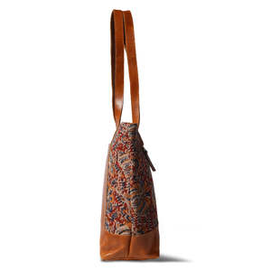 Bolso Tote de Cuero Marrón Vintage, Bolso de Hombro Retro con Cierre de Cremallera, Gran Capacidad para Viajes, Compras y Portátil - Product Image 4