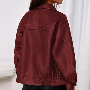 Design Your Own Style Women Sheep Skin <b>Leather</b> Jacket <b>High</b> Quality Waterproof Customizable Color And Logo Made <b>Leather</b> Jackets - Product Image 2