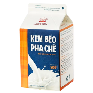 เครื่องดื่มฮาลาล ครีมเทียมสำหรับบาริสต้า ครีมเทียมสำหรับกาแฟและชานม 500 กรัม ผู้ผลิตจำหน่าย บริการ OEM/ODM - Product Image 1