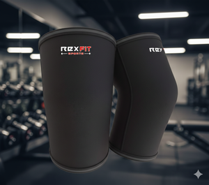 Rexfit Sport - Mangas de Compresión para Codo de 5 mm, 1 Par, Soporte de Alto Rendimiento para Levantamiento de Pesas y Powerlifting - Product Image 2