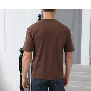 Camiseta de Hombre de Punto de Poliéster/Algodón de 200 Gramos, Color Sólido, Estilo Nuevo, en Oferta, Ecológica y Transpirable - Product Image 2