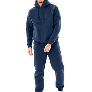 Ensemble de survêtement de sport personnalisé pour homme, veste et pantalon décontractés, 100% coton - Product Image 1