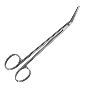 Ciseaux angulaires Locklin 16 cm, chirurgie générale, acier inoxydable, bord dentelé, instrument chirurgical - Product Image 2