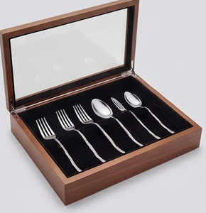Ensemble de couverts minimalistes en métal avec manche torsadé, finition miroir haute brillance, compatible lave-vaisselle, idéal pour les occasions de mariage - Product Image 6