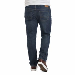 Pantalon en jean coupe droite pour homme, style hip-hop, délavé foncé, respirant, léger, pour le printemps, décontracté - Product Image 2