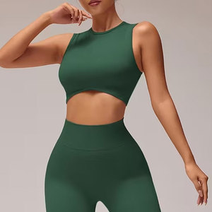 ชุดโยคะ 2 ชิ้นสำหรับผู้หญิง ใส่สบาย ดีไซน์เสื้อท่อนบนเหมาะกับฤดูร้อน ชุดโยคะ 2 ชิ้นแฟชั่น ชุดโยคะ 2 ชิ้นพร้อมบรา - Product Image 6