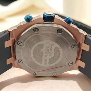 Top Brand Customized Iced Out D VVS Moissanite Diamond Handmade Mechanical Rubber Band Branded <b>Quartz</b> <b>Watch</b> for <b>Men</b> - Product Image 5