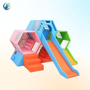 Ensemble de jeu modulaire OEM/ODM en nid d'abeille, avec escalade et toboggan, design sûr pour aires de jeux intérieures et parcs d'attractions, personnalisable - Product Image 2