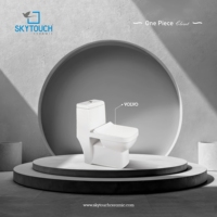 Offre Spéciale – WC Monobloc Moderne en Céramique Contemporaine avec Abattant à Fermeture Douce pour Maison et Hôtel