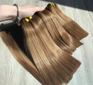 Vente du Black Friday, extensions de cheveux 100% humains, couleur teinte, cheveux raides, cheveux vierges, fournisseur, pas de perte ni de nœuds, prêt à être expédié - Product Image 1