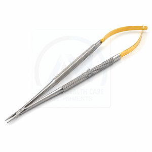 อุปกรณ์การแพทย์ AL MIDA HEALTH CARE INSTRUMENTS ที่จับเข็มแบบตรงขนาดเล็ก คีมผ่าตัดตา ระดับ Class II ขนาดสั่งทำได้ ได้รับมาตรฐาน CE - Product Image 4