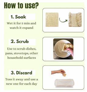 Esponja Corporal Natural Spongentle con Mango Largo para Baño y Ducha, Múltiples Texturas, Exfoliación Profunda Suave, Espuma Abundante para - Product Image 4