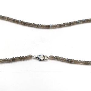 Natural Labradorite Faceted Rondelle Gemstone Choker Necklace 3MM 4MM Loose Stone Beaded Necklace For Men Women Party Wear - Product Image 3