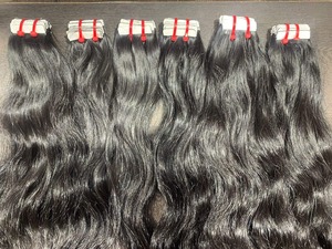 Extensions de cheveux naturels noirs ondulés en trame, mèches de cheveux humains Remy - Product Image 3