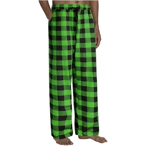 Affordable USA Flannel <b>Trouser</b> <b>Men</b> Warm Plaid Pants <b>Elastic</b> Waist Relax Fit Winter Streetwear Collection - Product Image 4
