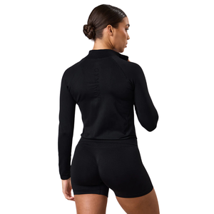 <b>Womens</b> Full Zip Knitted Sports <b>Jacket</b> Long Sleeve Gym Workout Running Yoga Fitness Stretch Soft Breathable Quick Dry Coat - Product Image 5