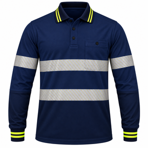 Factory Price Reflective Safety <b>Shirt</b> Construction Mining Workwear High Visibility Polo <b>Shirt</b> Wholesale Reflective Work <b>Shirt</b> - Product Image 1