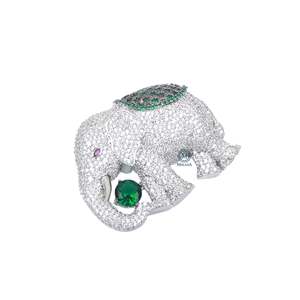 Ekansh Fashion Crystal Pearl <b>Brooch</b> <b>Pin</b>-Gold Plated Rhinestone Zircon Jewelry - Product Image 3