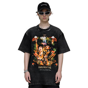 เสื้อยืดผู้ชายลายกราฟิก ดีไซน์พิมพ์ลายไม่ซ้ำใคร เนื้อผ้าฝ้ายนุ่ม สำหรับแฟชั่นลำลองสุดเทรนดี้ - Product Image 6