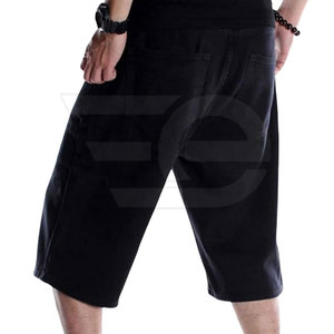 Men <b>Jeans</b> Jorts Loose Fit Casual Urban Summer Breathable Straight Leg <b>Work</b> Outdoor Fashion Style Daily Comfort - Product Image 3