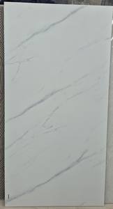 Carreaux de porcelaine effet marbre blanc moderne 600x1200mm (60x120cm / 24x48 pouces) - Grandes dimensions 60x120cm - Carreaux vitrifiés émaillés - Product Image 3