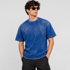 Camiseta Extra Grande Personalizada para Hombre, 100% Algodón, Estilo Casual Vintage Lavado, con Letras de Chenilla, Hombros Caídos, Corte Relajado - Product Image 6