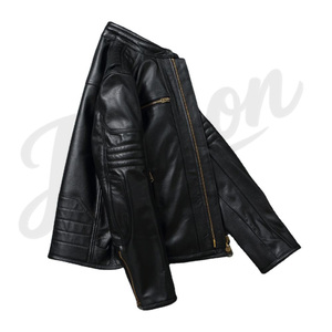 Chaqueta de Cuero Negra para Hombre, Estilo Clásico Urbano, Chaqueta de Motero, Fabricante OEM ODM, Chaqueta de Cuero PU para Hombre, Elegante, Casual y a la Moda - Product Image 3