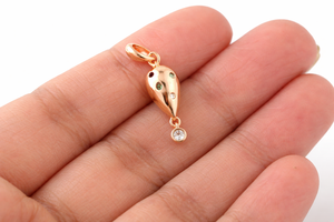 Collar con Colgante de Plata de Ley 925 en Oro Rosa, con Múltiples Piedras Preciosas de Circonia Cúbica - Product Image 2