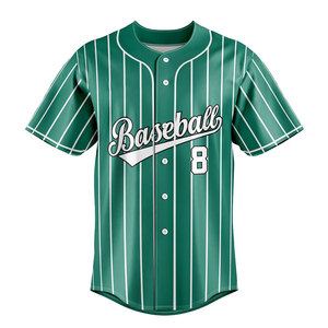 <b>Athletic</b> Wear Custom Printing Men's Baseball Jersey Outfit Sportswear Sublimation Printing Button Closure Baseball Jersey - Product Image 3