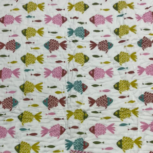 Edredón para Bebé Hecho a Mano con Estampado de Bloques, Algodón Suave, Reversible, Ligero, Relleno Hipoalergénico, para el Hogar, Viajes y Regalos - Product Image 4