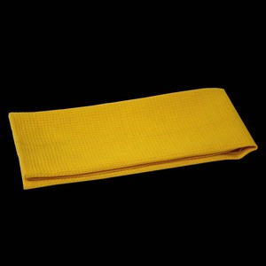 Essuie-tout de cuisine jaune 100% coton avec motif gaufré, design professionnel pour la cuisine - Product Image 5