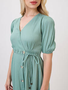 Vestido Ecológico de Diseño Moderno y Elegante para Fiesta en la Playa, Silueta Holgada, Cintura Natural, Ideal para Regalo de Cumpleaños - Product Image 4