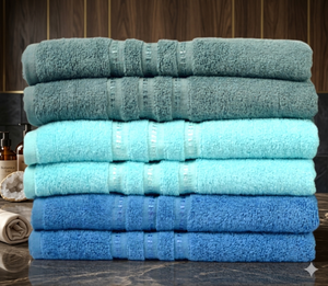 100% Cotton Hotel <b>Towel</b> <b>Set</b> Yarn Dyed Zero Twist Soft Spa <b>Bath</b> <b>Towels</b> - Product Image 1