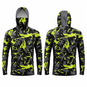 Factory-Price Custom Heat-Transfer Unisex Plus Size Long Sleeve Quick Dry Windproof Spandex/Polyester UPF 50 Anti-Bacterial - Product Image 1