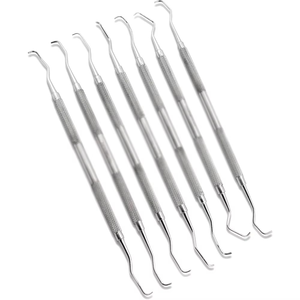Mejor Precio en Juegos de Curetas Manuales Hu-Friedy de Alta Calidad, Instrumentos Quirúrgicos Dentales de Acero Inoxidable, Certificación CE Clase II, en Oferta - Product Image 3