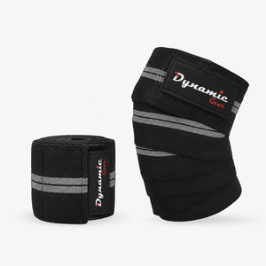Bandes de genou robustes, souples, antidérapantes, respirantes en caoutchouc naturel pour squats et musculation - Product Image 1