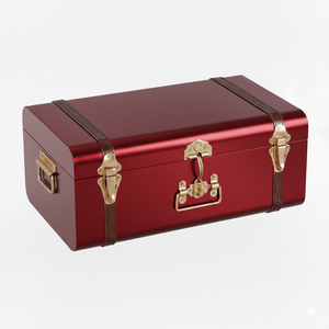 Caja de Almacenamiento Metálica Verde Royal Golden Locks para Ropa y Joyas, Caja de Almacenamiento Ligera y Resistente para Uso Doméstico con Cerradura - Product Image 3