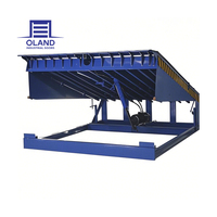 Niveleur de quai de chargement hydraulique personnalisé OLAND avec plaque antidérapante à carreaux, puissance 750W, pour utilisation avec camions
