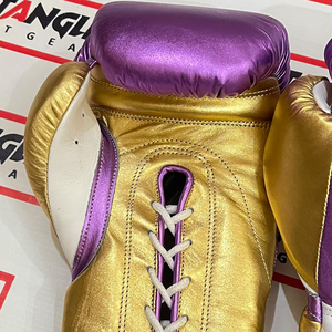 Gants de MMA en cuir véritable personnalisés « No Boxing No Life » pour l'entraînement et le sparring, antidérapants, respirants, protection UV, à lacets, doigts entièrement couverts - Product Image 3