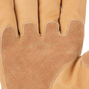 Leather Work <b>Gloves</b> With Texture Fingertips Elastic Wristband Anti-Slip General Purpose Canadian Rigger Safety <b>Gloves</b> - Product Image 6