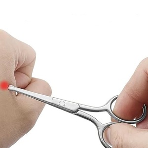 Ciseaux de Précision de Luxe en Acier Inoxydable pour Poils du Nez, Pointe Arrondie, Ciseaux de Toilettage de Sécurité pour Hommes, Professionnels pour les Poils du Visage - Product Image 4