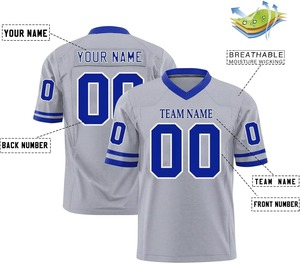 Nouveau maillot de football américain au design optimal pour hommes, manches courtes, personnalisable, 100% polyester, vêtements d'entraînement de qualité supérieure - Product Image 3